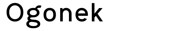 Ogonek font preview